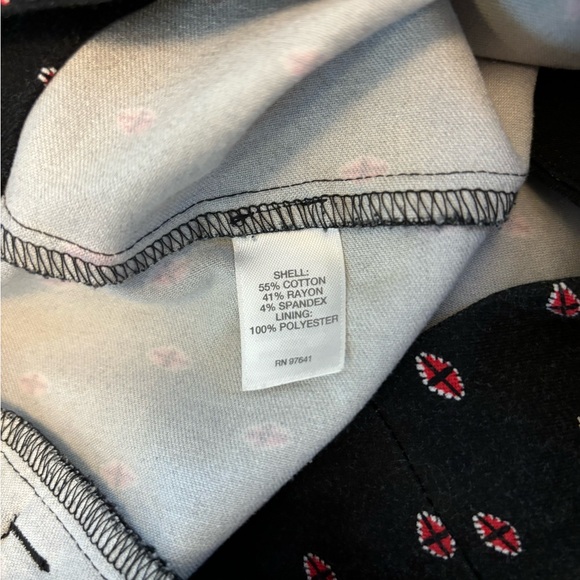 J. Jill Stretch Tribal Border Print Ankle Pants Women’s Size 10 - Picture 8 of 10